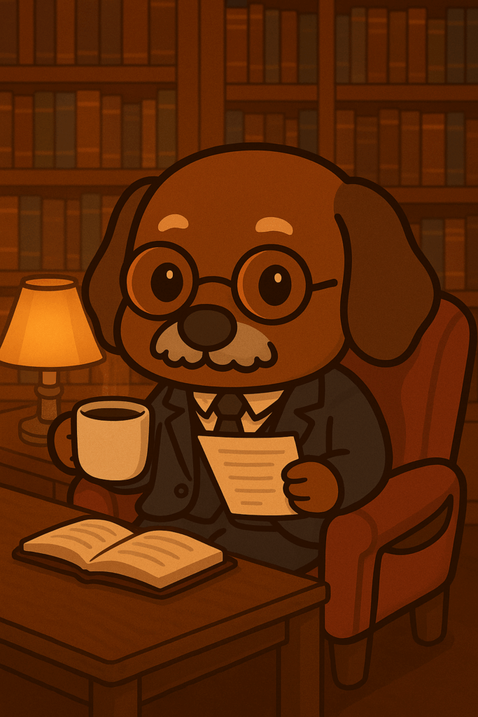 しっぽ教授の夜の書斎